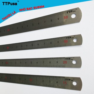 THƯỚC LÁ INOX NHŨ BẠC TTPusa