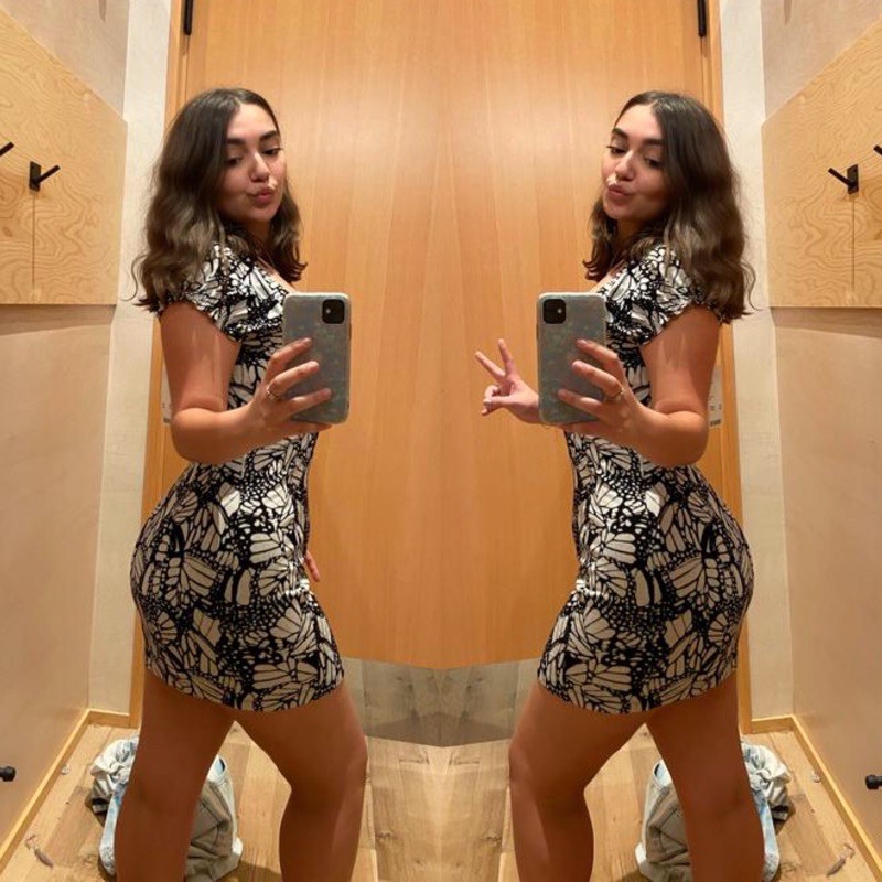 Đầm co giãn body cổ vuông gợi cảm VNXK Urban Outfitters