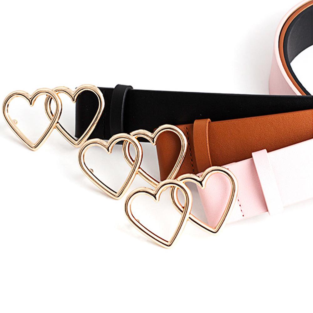 Thắt Lưng Khóa Đôi Hình Trái Tim Cho Nữ