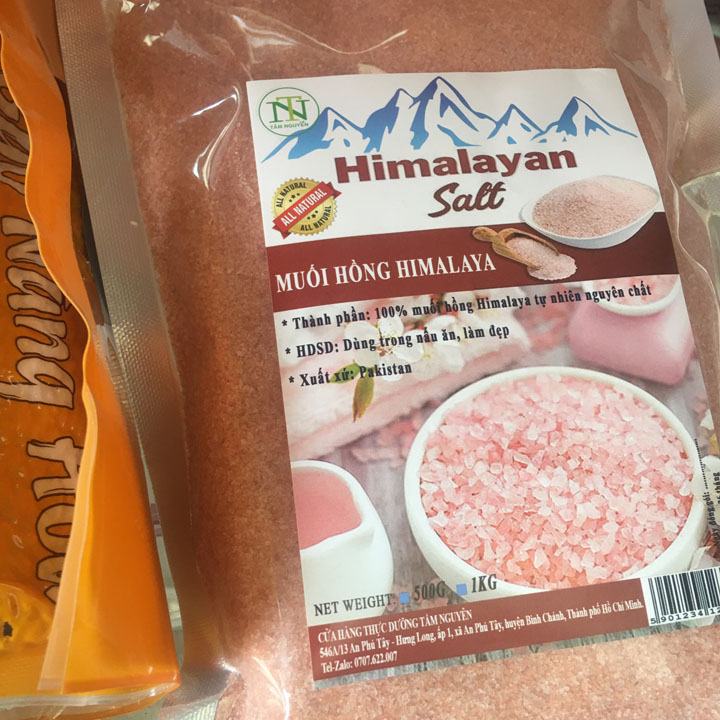 Muối Ăn Himalaya nhập khẩu Pakistan- Túi 1kg