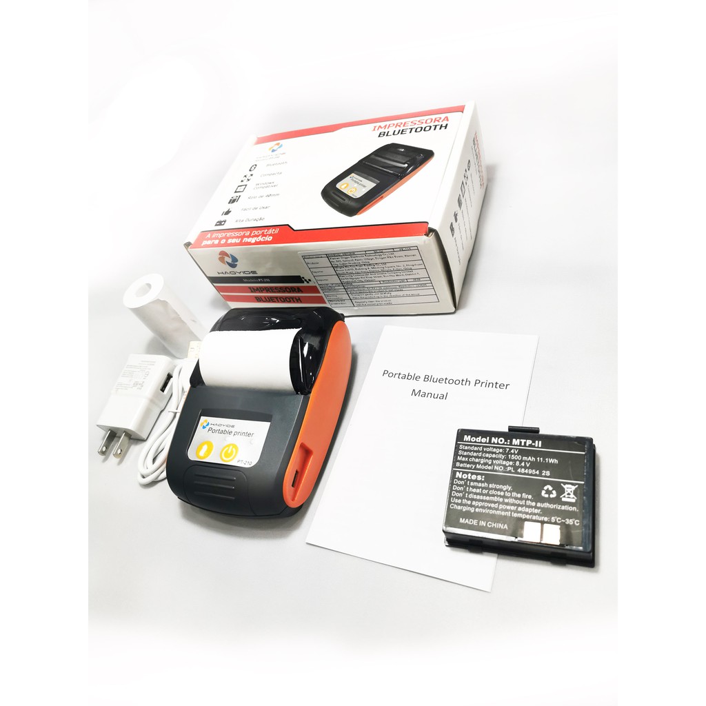 Máy in nhiệt POS PT-210 (BH 6T) Bluetooth Chính hãng  Full BOX Sử dụng để in bill kết nối điện thoại Androind (BH 6T) | BigBuy360 - bigbuy360.vn