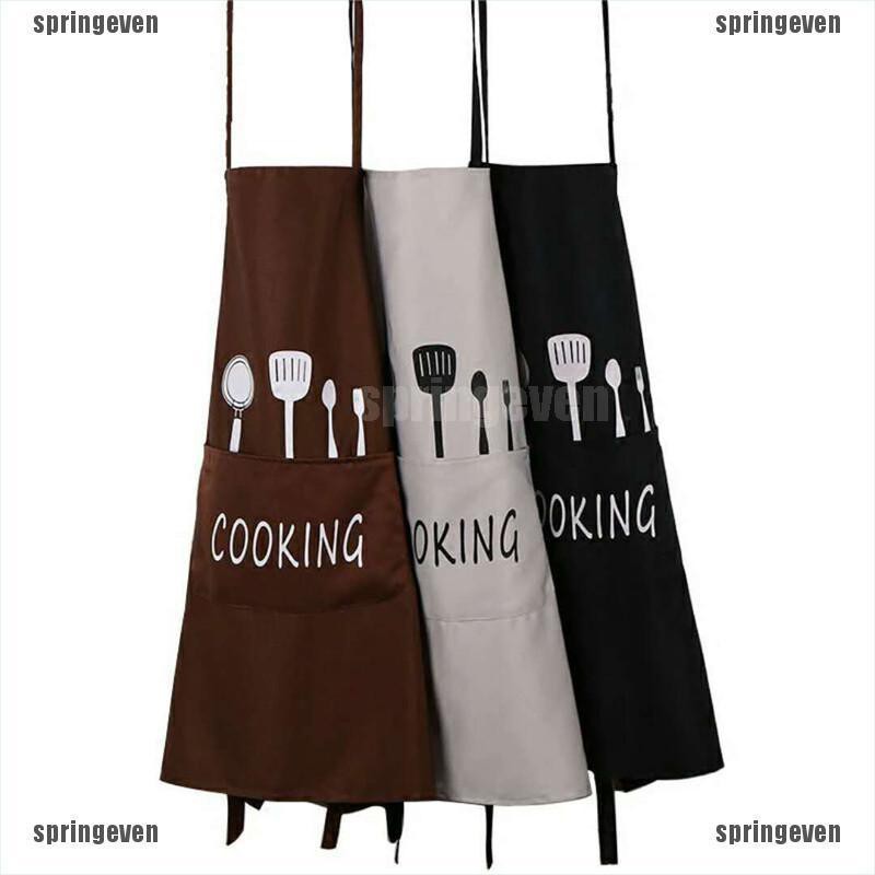 Tạp Dề Cotton Ngắn Unisex Dành Cho Nhà Hàng / Nhà Bếp
