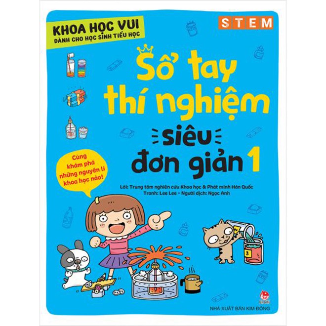 Sách - Sổ tay thí nghiệm siêu đơn giản - Khoa học vui cho học sinh Tiểu Học Tập 1 và Tập 2 lẻ tùy chọn