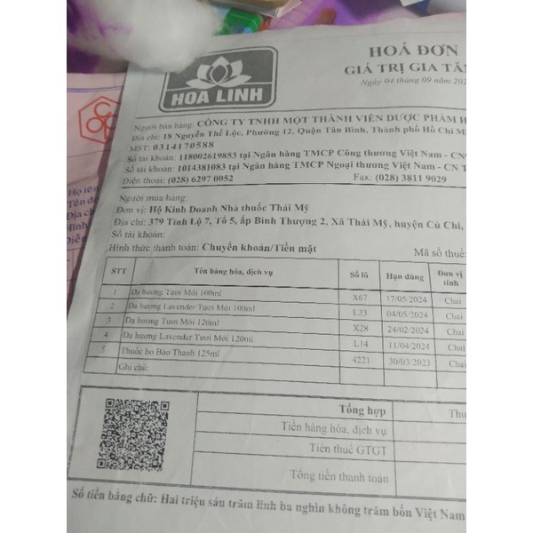 Dung dịch vệ sinh dạ hương .