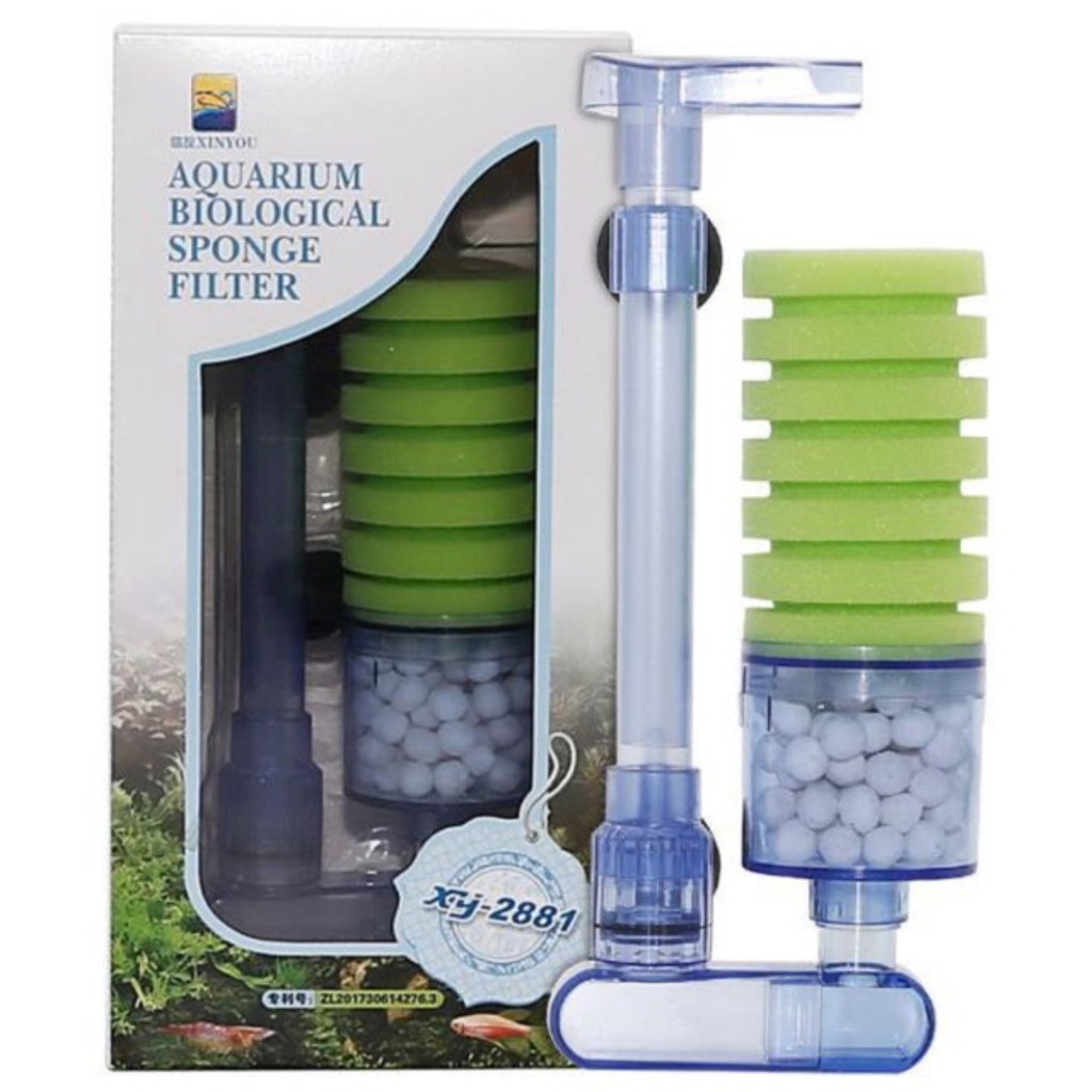 Lọc BIO Xanh Lá XY-2880, XY-2881, XY-2882 Chuyên Dụng cho Hồ Tép Cảnh và Cá Cảnh