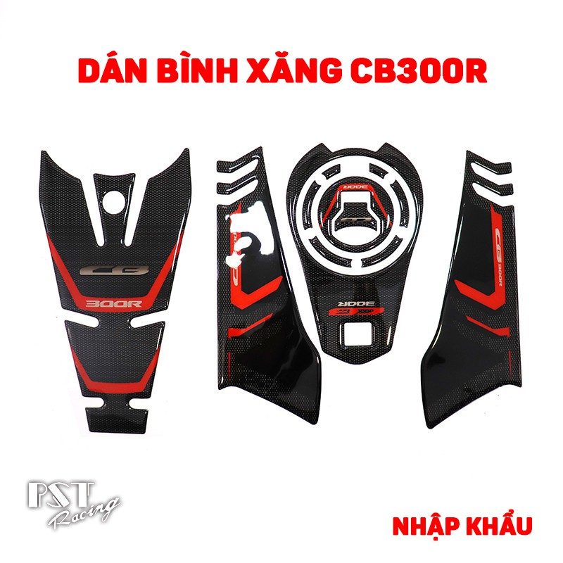 Dán bình xăng CB300R ,chống trượt bình xăng CB300R ,xương cá dán bình xăng CB300R