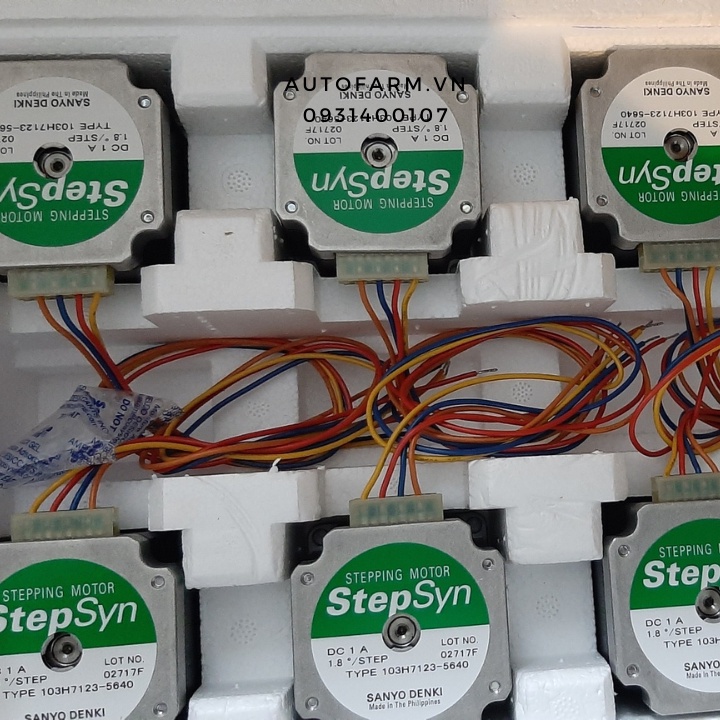 Động cơ bước 2 pha-Motor step 56 dài 54-Sanyo Denki mới