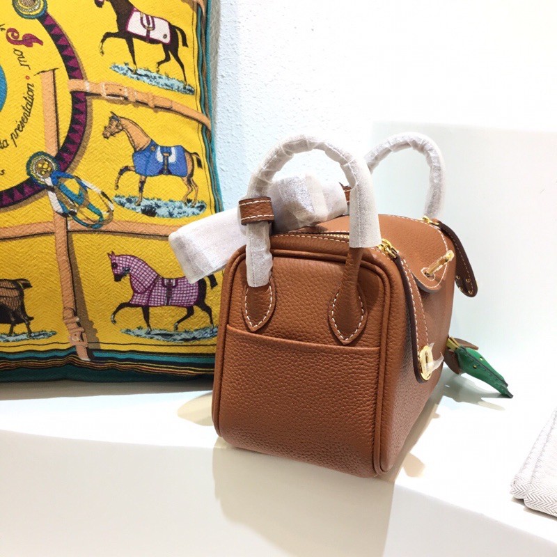 Túi xách đeo chéo cho nữ Hermes HM Mini Lindy da thật cao cấp nhiều màu