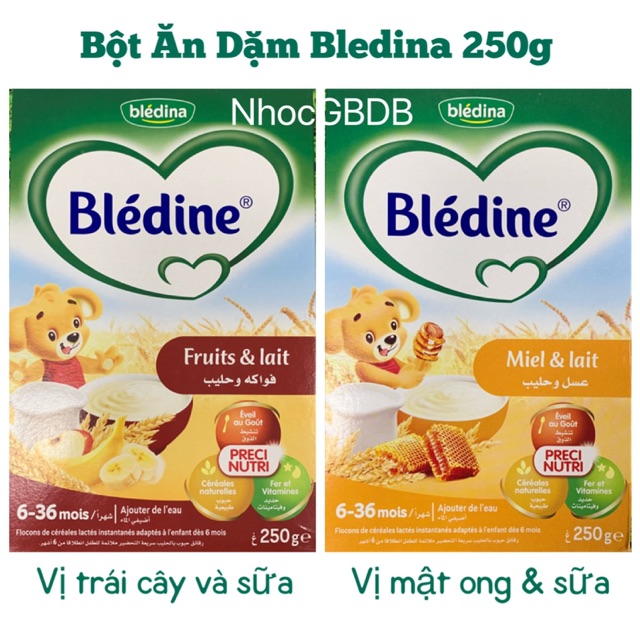 Bột ăn dặm Bledina 250g vị ngũ cốc rau củ cho bé 6-36 tháng tuổi (Pháp)