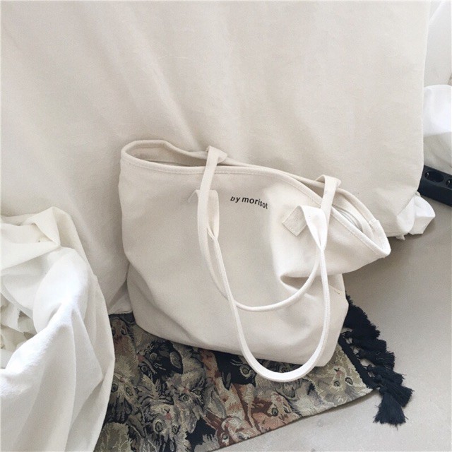 Túi xách vải tote ulzzang( có hình thật)