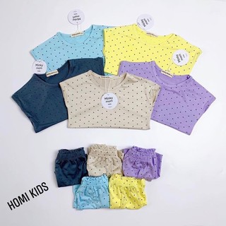 Bộ cánh dơi thun lạnh chấm bi siêu đáng yêu