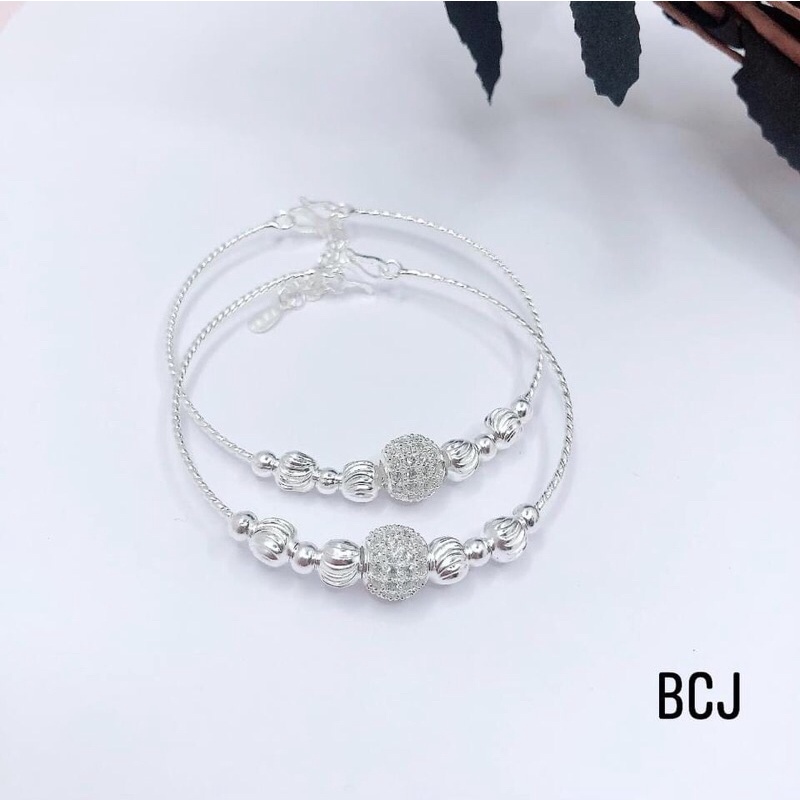 Lắc tay cầu đá cho nữ- chuẩn bạc ta
