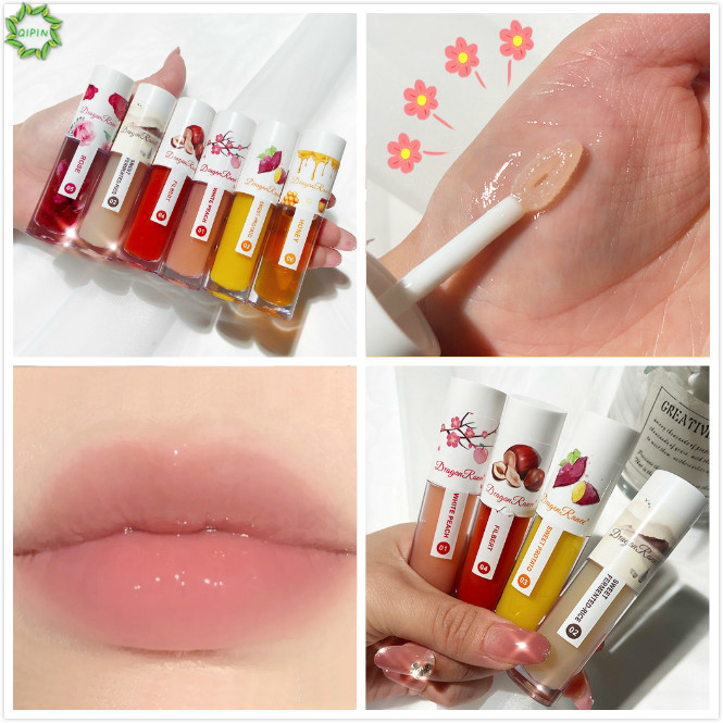 [Hàng mới về] Son Bóng Qipin Chiết Xuất Hoa Hồng Dưỡng Ẩm Không Màu Cho Nữ | BigBuy360 - bigbuy360.vn