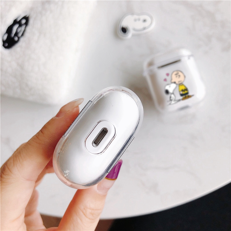 Vỏ nhựa TPU in hình nhân vật hoạt họa dễ thương bảo vệ hộp đựng tai nghe Apple Airpod