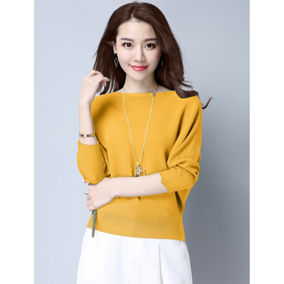 Áo len cánh dơi phong cách D778