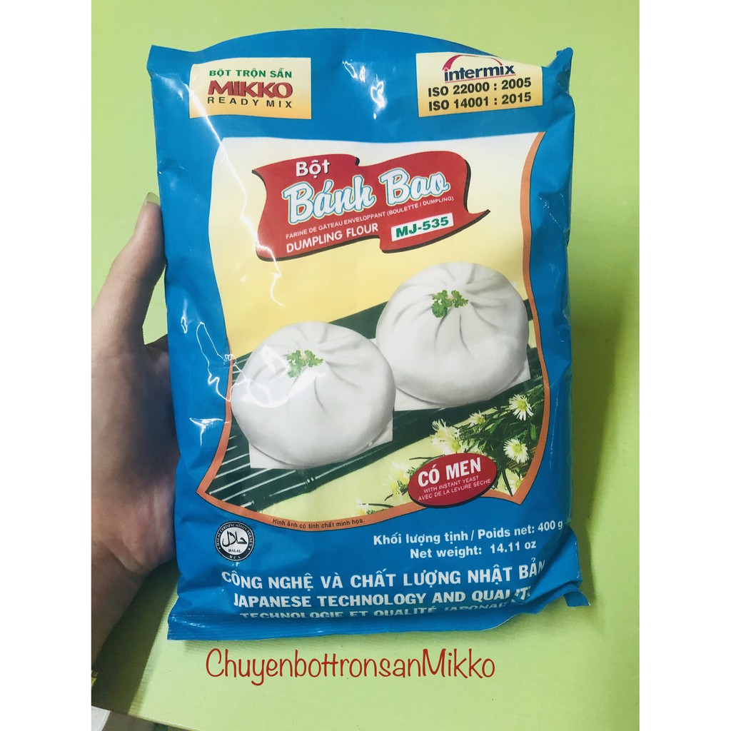 Bột làm Bánh Bao Mikko MJ-535 gói 400g / 1kg