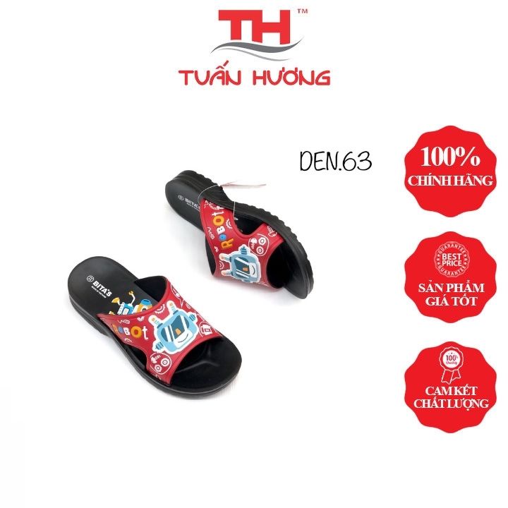 Dép Hoạt Hình Cho Bé Trai Đi Siêu Ngầu Giá Rẻ Den.63