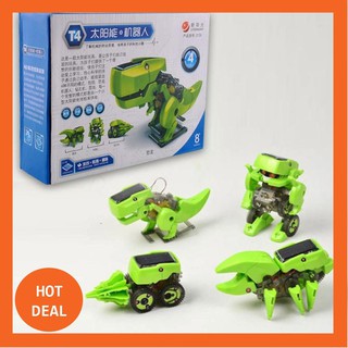 [HOT DEAL] Bộ lắp ráp khủng long T-Rex năng lượng mặt trời 4in1 (221)