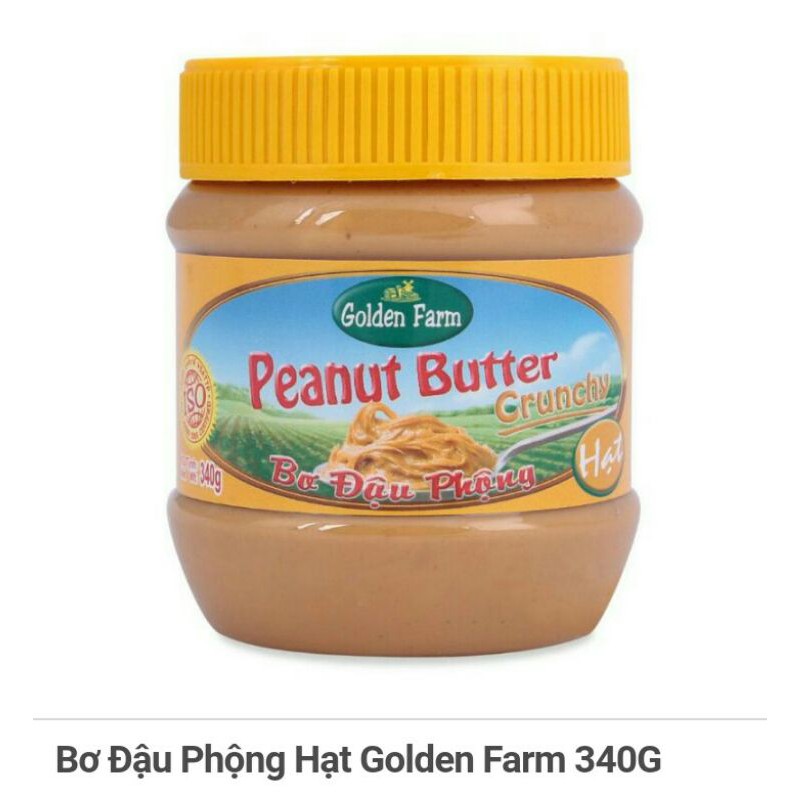 Bơ Đậu Phộng Mịn/ hạt Golden Farm 170g/ 340g