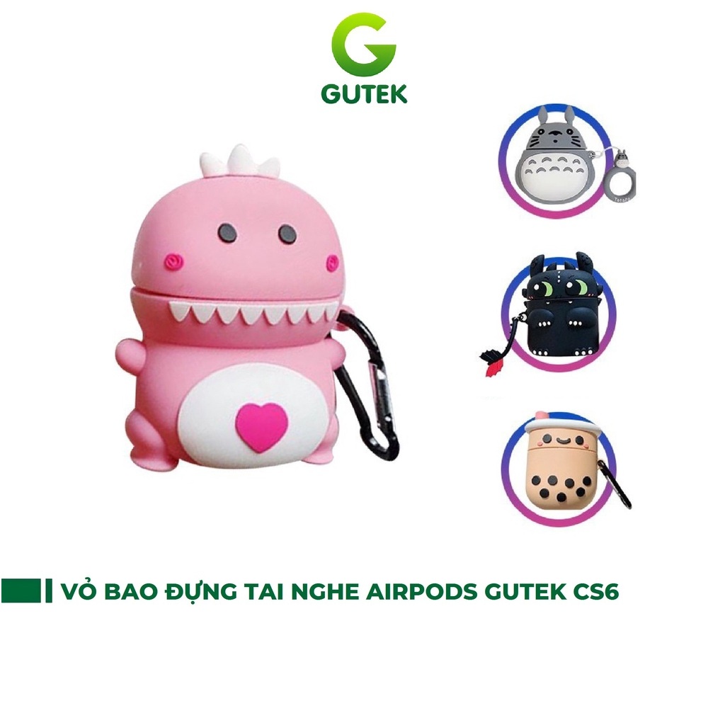 Vỏ bao đựng bảo vệ tai nghe bluetooth Gutek CS6 case airpod silicon sử dụng được cho i11 i12