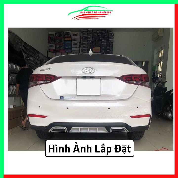 Lippo, líp chia pô ô tô Accent 2018-2020 mẫu vuông chuẩn form xe thể thao