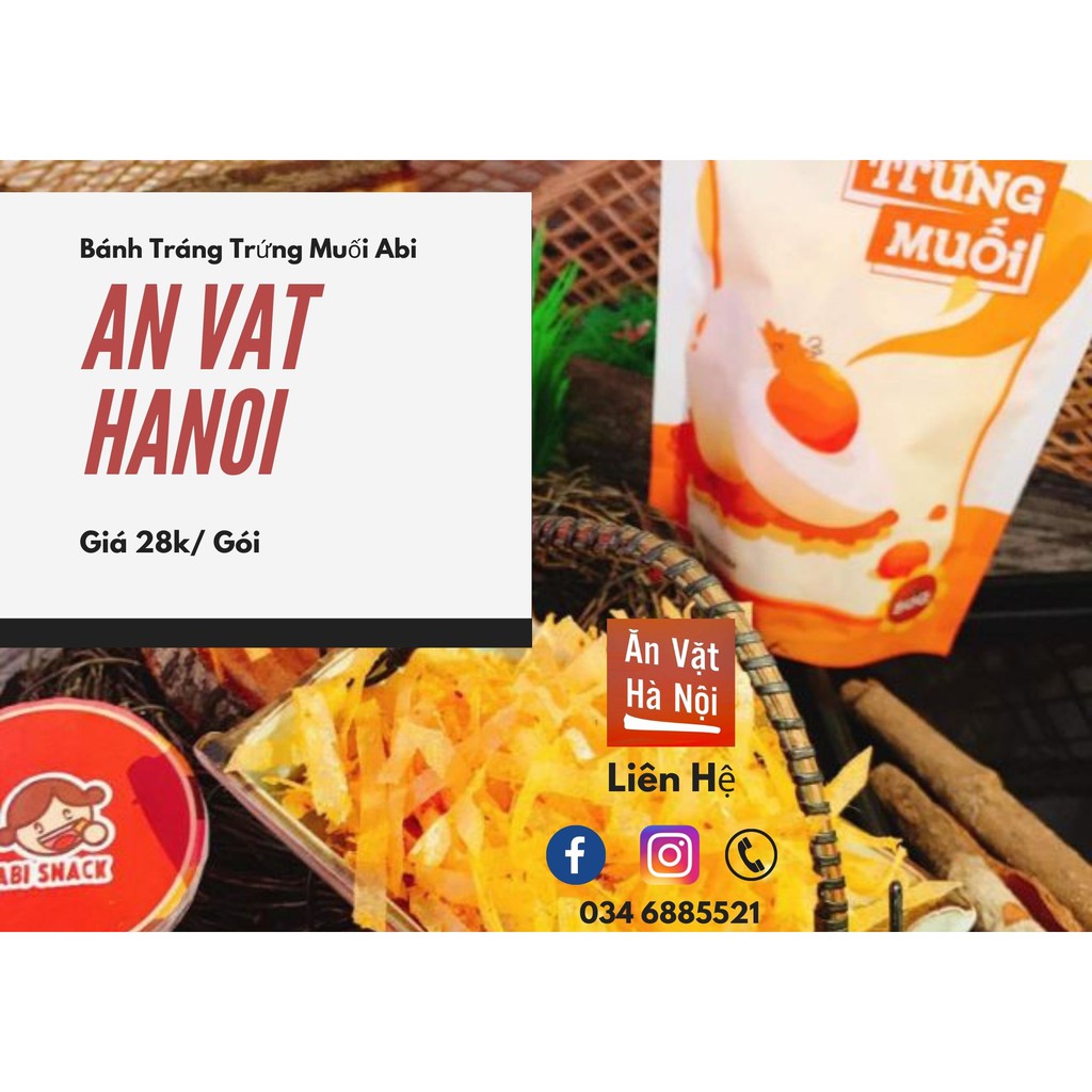 BÁNH TRÁNG ABI LẮC TRỨNG MUỐI CHÍNH HÃNG - Hà Nội