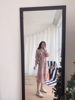 ĐẦM MIDI HOA CHÂN BÈO