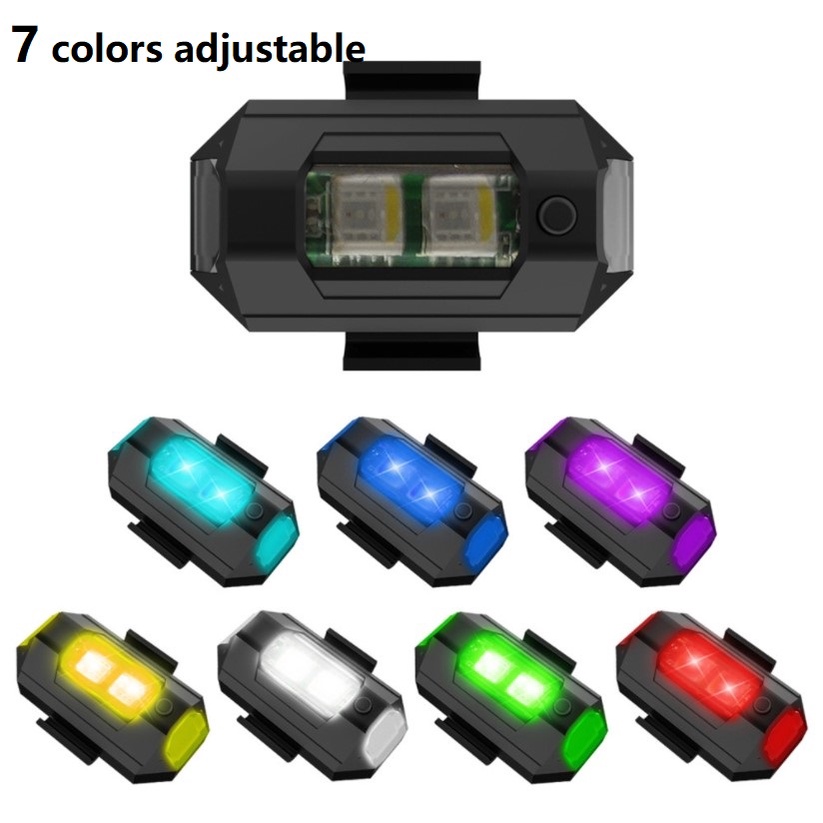 Đèn gắn van xe đạp xe máy chống nước, đèn led siêu sáng - Đèn LED tín hiệu gắn phía sau đuôi Xe Máy/Xe Đạp/Máy bay không  người lái chuyên dụng tiện lợi