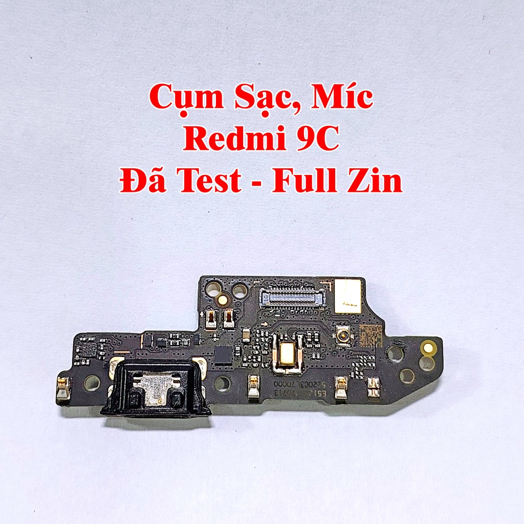 Vân Tay, Khay Sim, Cụm Chuông Loa Ngoài, Cụm Sạc Míc, Dây Ăng Ten Điện Thoại Redmi 9C , Đã Test Full Zin