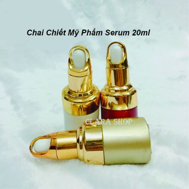 Chai chiết serum tinh dầu nắp bóp cao cấp sang trọng