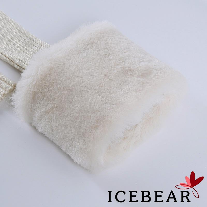 Áo cardigan tay dài ôm dáng thiết kế cổ chữ V tô điểm với lông thú giả thời trang cho nữ