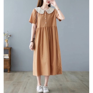ĐẦM LINEN CỔ SEN