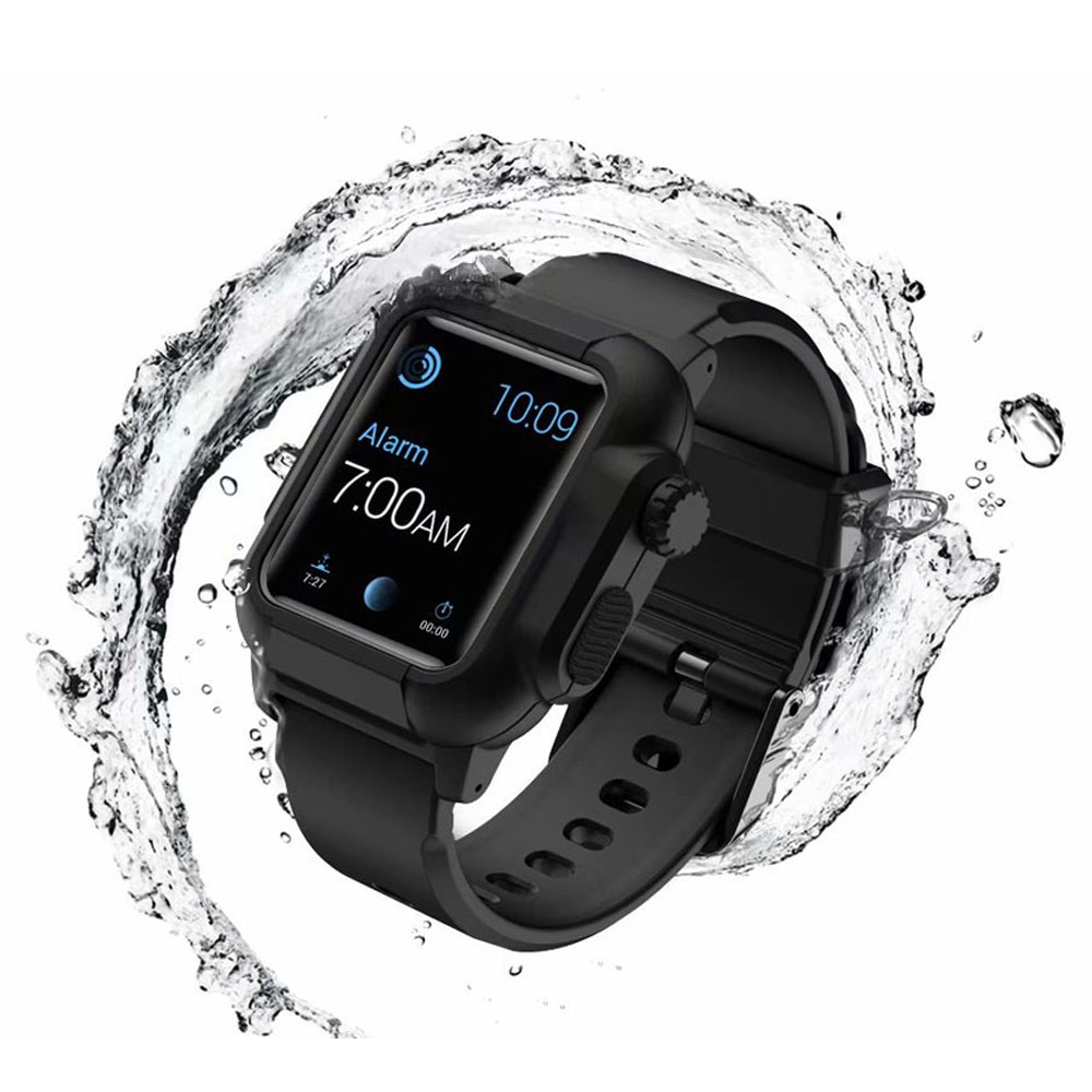Ốp bảo vệ mặt đồng hồ chống nước màu dạ quang thích hợp cho Apple Watch 5 4 3 Se 6 44mm 40mm 42mm