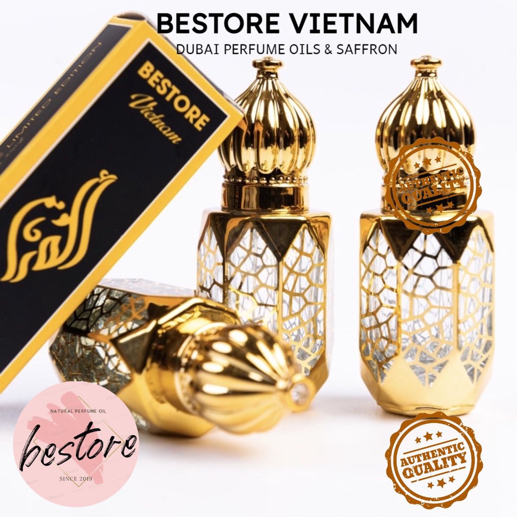 Tinh dầu nươc hoa thiết kế Dubai mẫu chai lăn 6ml cao cấp- sang trọng, ngọt ngào, lưu hương lâu - Bestore Vietnam