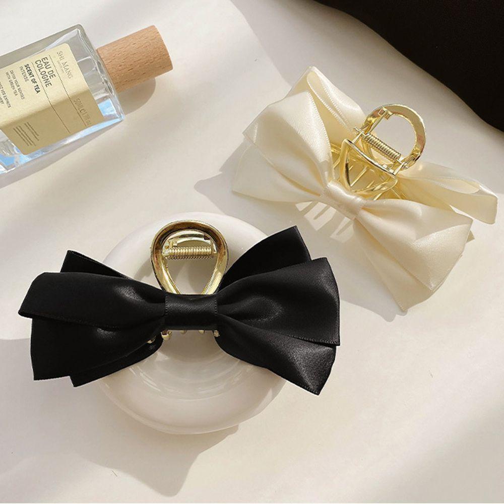 EUTUS Hair Claw Clip Banquet Gift Elegant Strongly Fixed Headwear Female Bow Side Clip