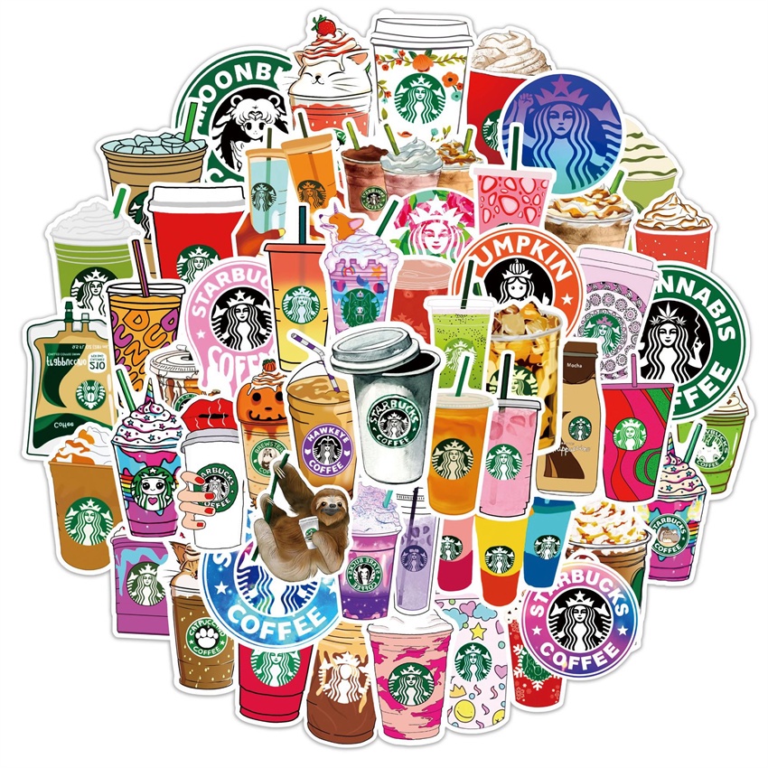 50 Cái / Bộ ❉ Loạt Starbucks 01 Hình Dán ❉ Miếng Dán Decal Hỗn Hợp Thời Trang
