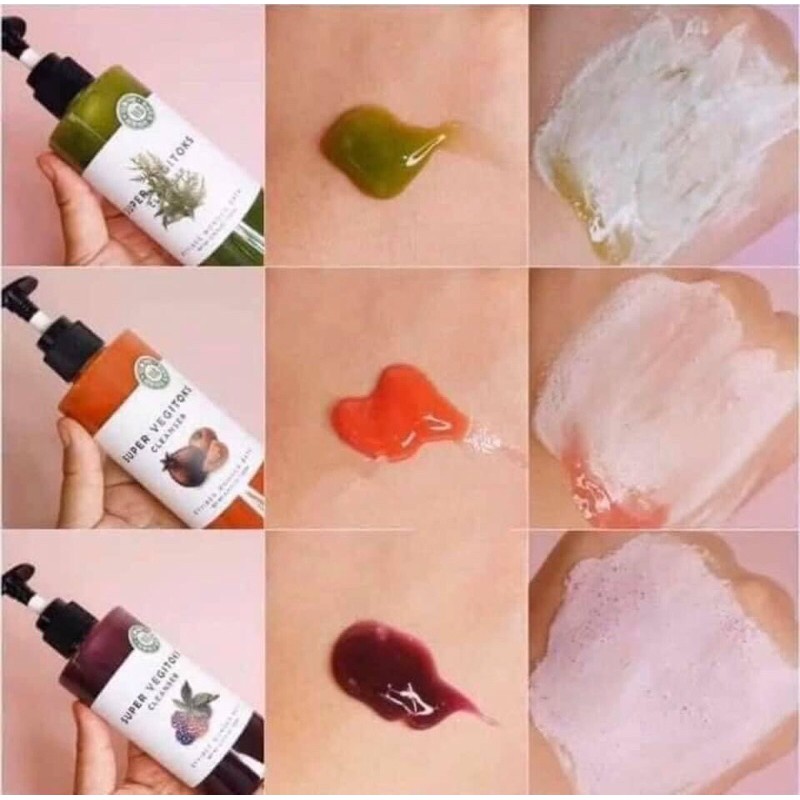 Sữa rửa mặt rau củ Super Vegitok 300ml kèm mini 30ml | BigBuy360 - bigbuy360.vn