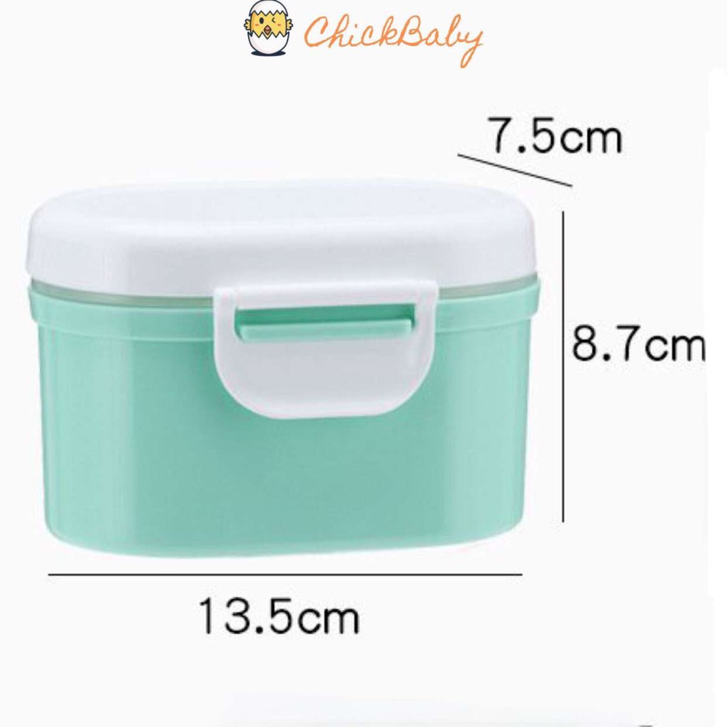 Hộp đựng sữa bột cho bé kín hơi không thấm nước nhỏ gọn ChickBabyShop