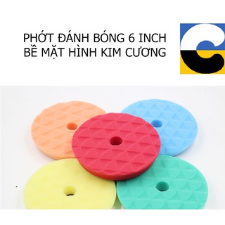 Phớt đánh bóng kim cương 6 inches Shinemate Bước 1-2-3