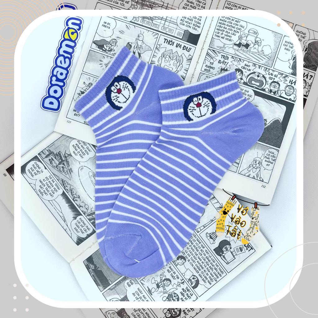 VỚ TẤT CỔ NGẮN DORAEMON XANH BIỂN