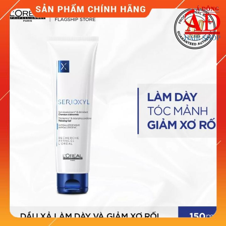 Tuýp dầu xả Serioxyl L'oreal thư giản da đầu chống rụng kích thích mọc tóc 150ml