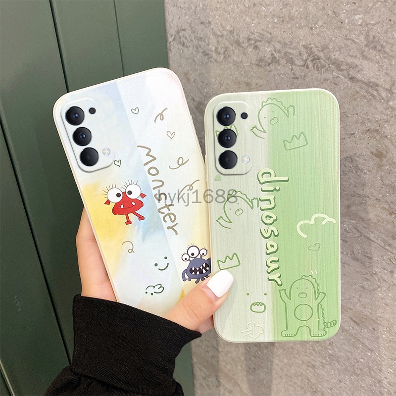 Ốp lưng OPPO Reno4 Ốp Lưng Điện Thoại silicone tpu Mềm Chống Rơi In Hình Tranh Sơn Dầu Cho OPPO Reno 4 Reno4