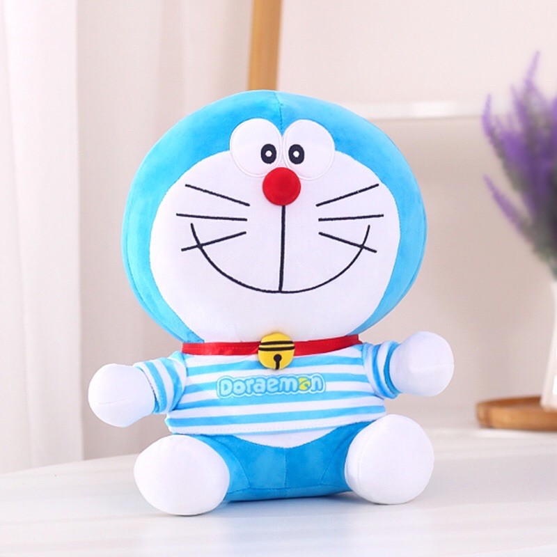 Gấu Bông Áo Kẻ Doremon Doraemon