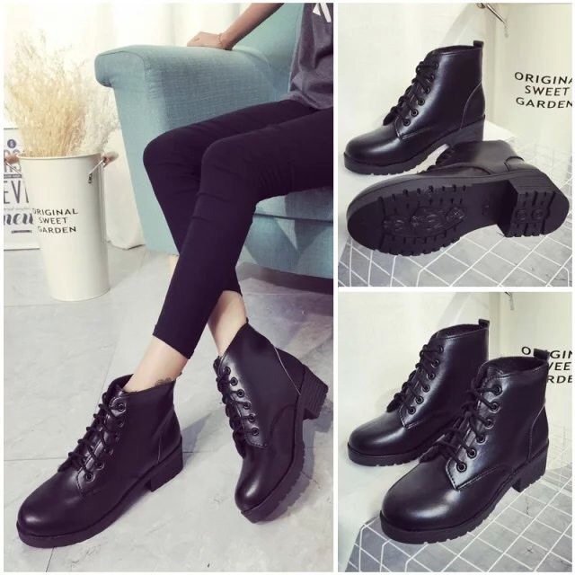 Bốt nữ cổ thấp,boot nữ ulzzang cao cấp hot trend 2022