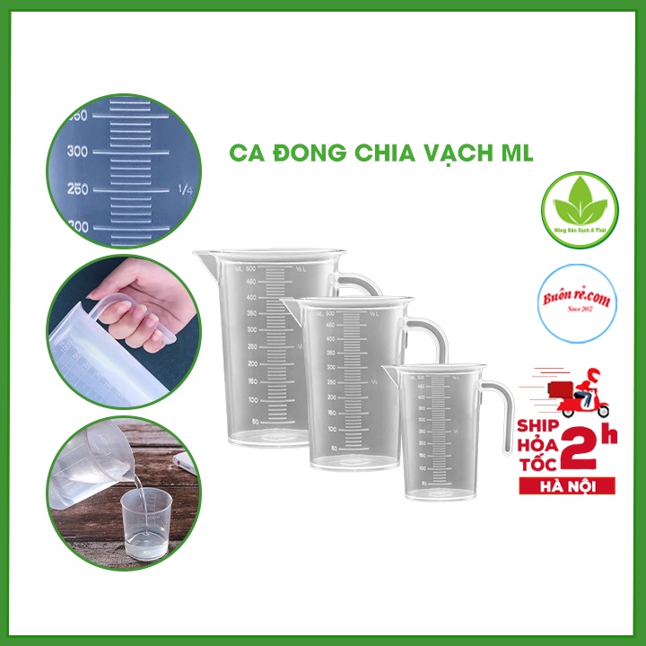 Ca chia vạch làm bánh, nấu nướng - Ca đong nước, sữa tiện lợi, chính xác 01576