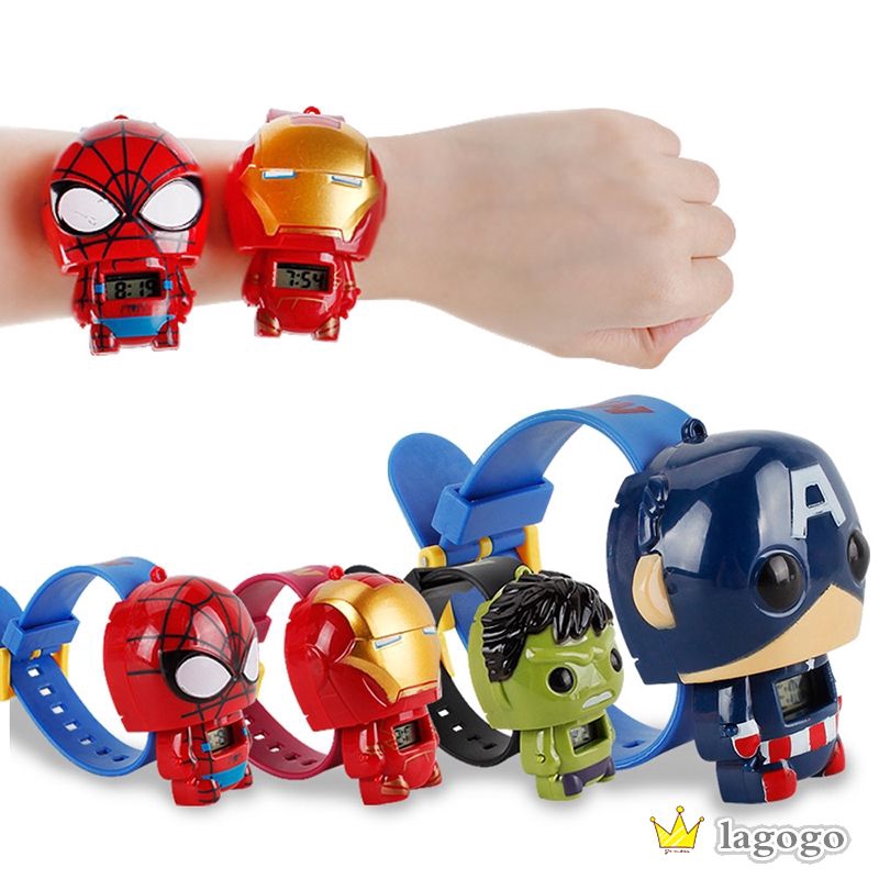 Đồng hồ đeo tay phong cách siêu anh hùng cho bé trai
