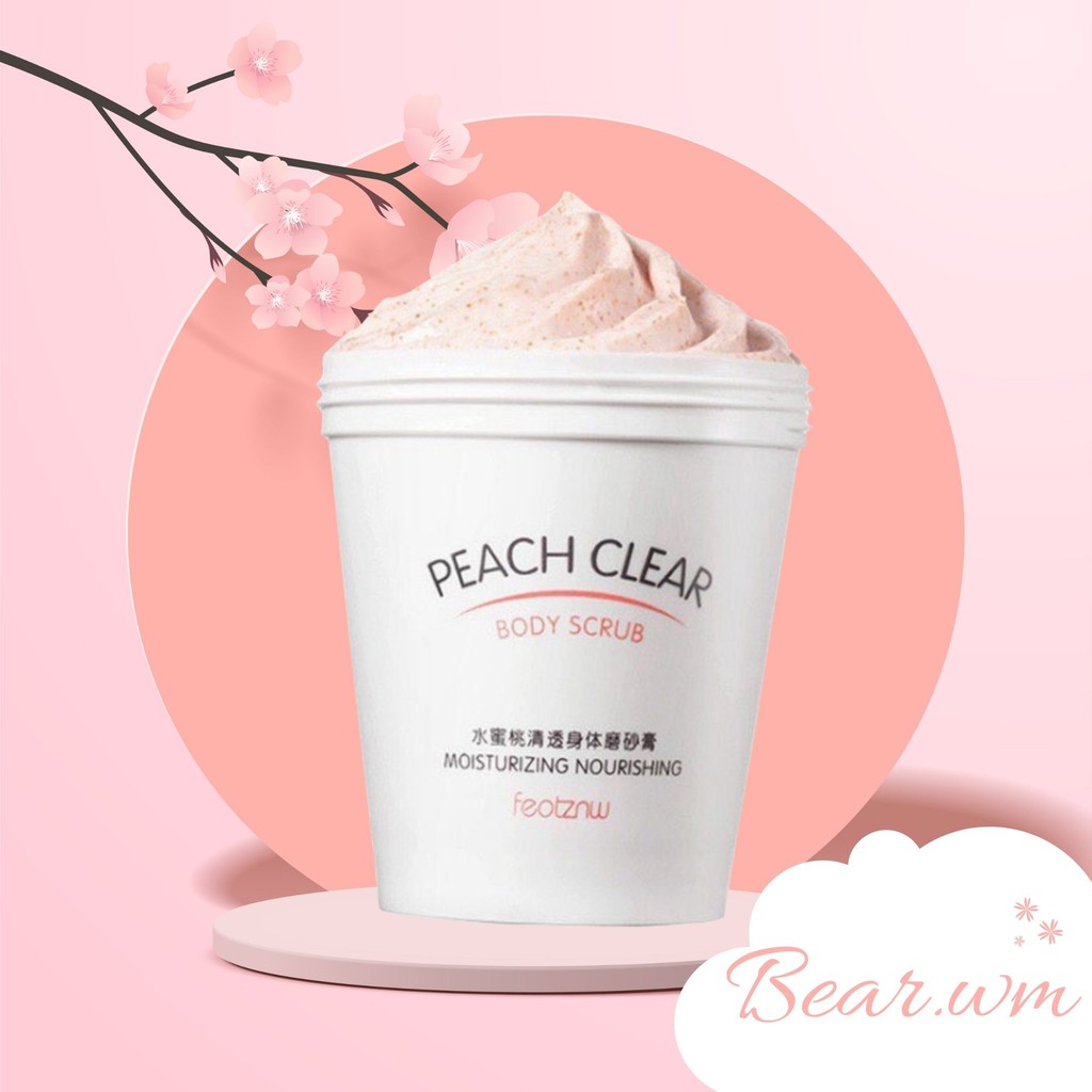 [PEACH CLEAR]- Tẩy da chết body đào Nội địa Trung