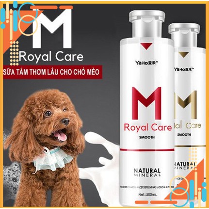 Sữa Tắm cho chó Poodle, thơm lâu, dưỡng lông, không làm bay màu lông, sữa tắm cho chó Yaho M Rolay chai 500ml