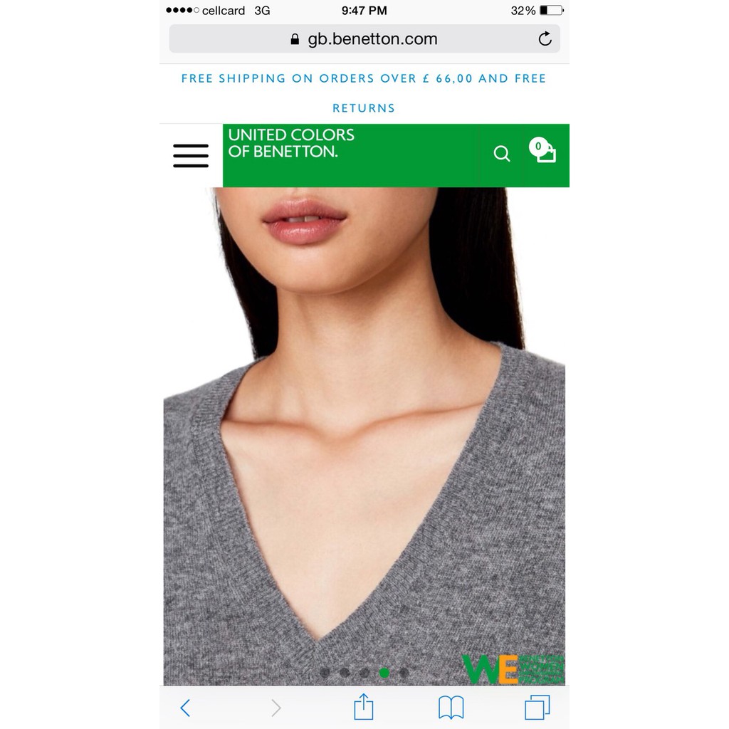 Áo len Benetton hàng cambodia xịn