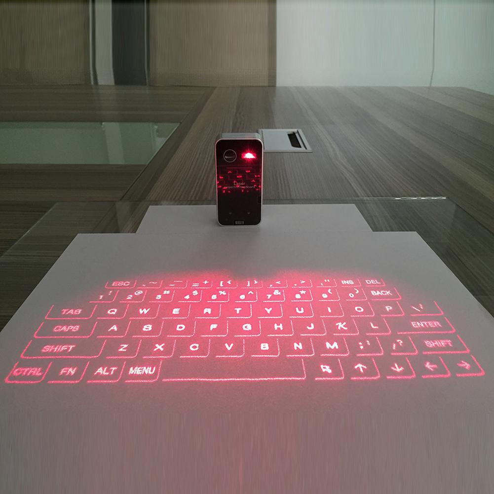 Bàn phím ảo bằng tia laser kết nối Bluetooth cho điện thoại và máy tính bảng